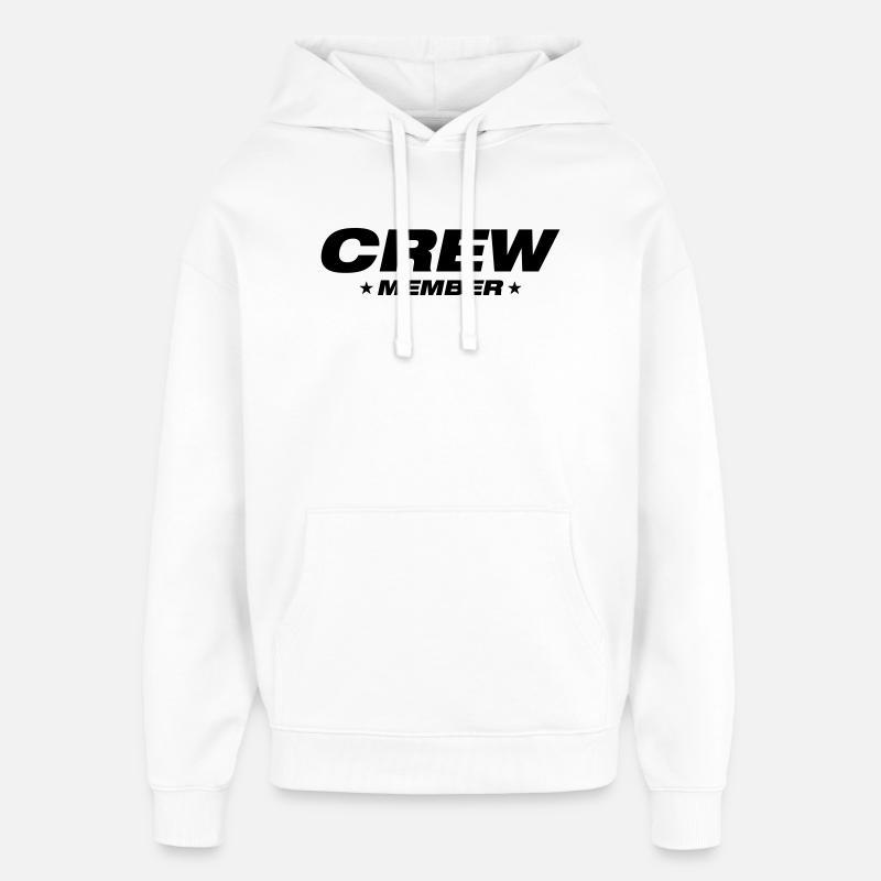 Membre d’équipage - Sweat à capuche unisexe Stanley/Stella Oversized - blanc