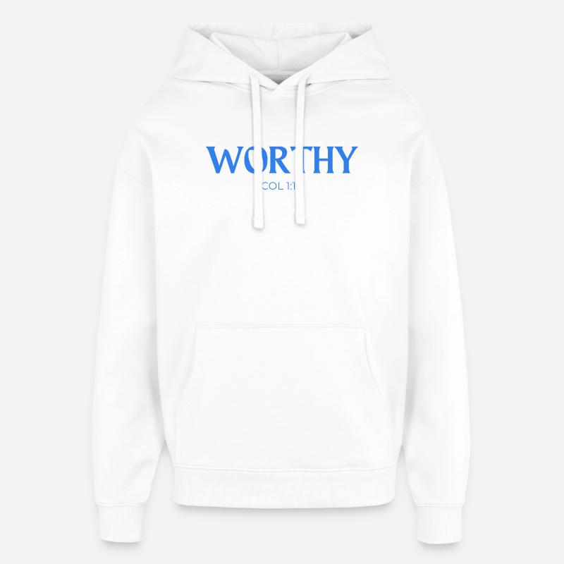 DIGNE - Sweat à capuche unisexe Stanley/Stella Oversized - blanc