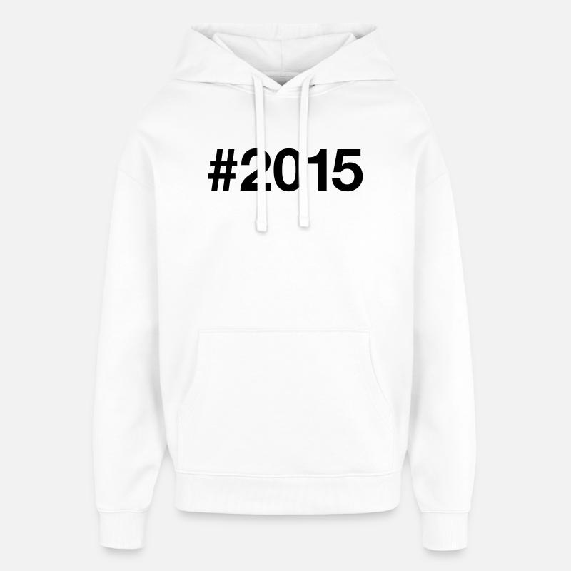 11e anniversaire du Millésime 2015 - Sweat à capuche unisexe Stanley/Stella Oversized - blanc