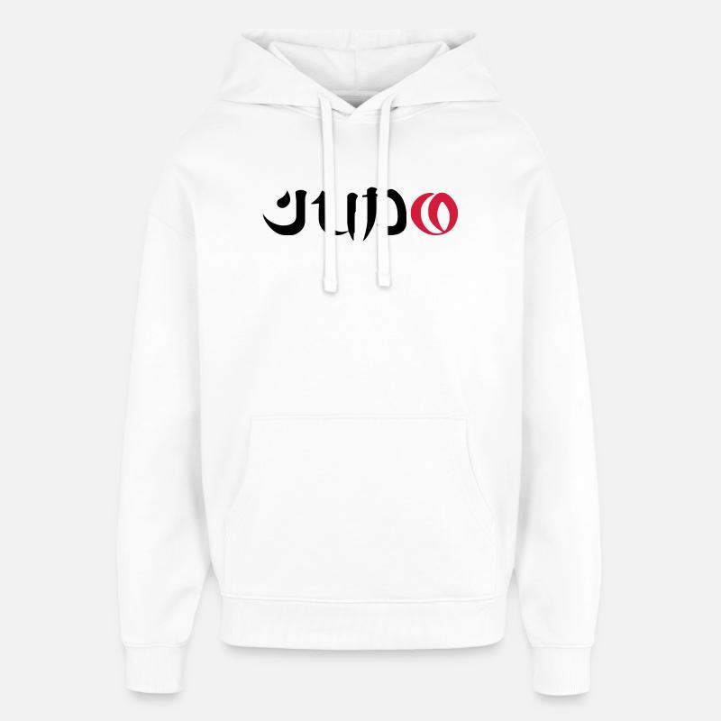 Judo - Sweat à capuche unisexe Stanley/Stella Oversized - blanc