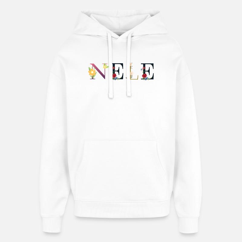 Nele - Sweat à capuche unisexe Stanley/Stella Oversized - blanc