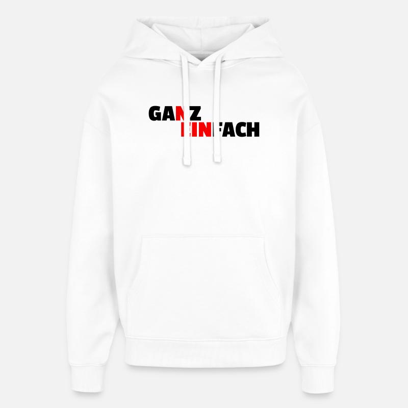 SIMPLEMENT NON - Sweat à capuche unisexe Stanley/Stella Oversized - blanc