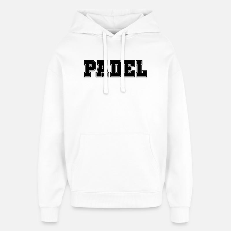 Padel Gras. - Sweat à capuche unisexe Stanley/Stella Oversized - blanc