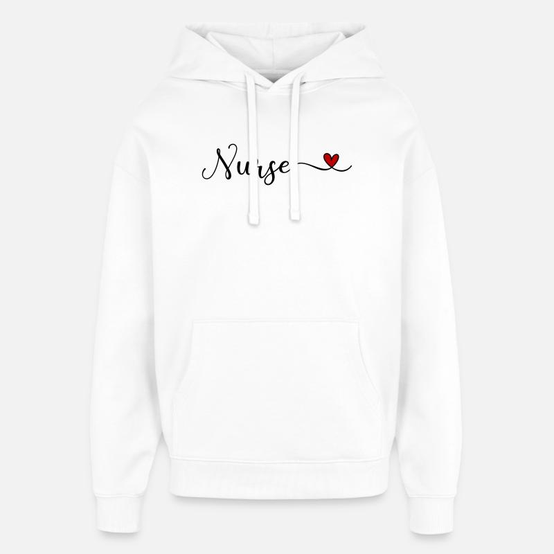 infirmier - Sweat à capuche unisexe Stanley/Stella Oversized - blanc