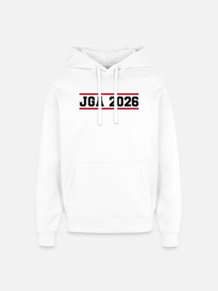 JGA_2026 - Sweat à capuche unisexe Stanley/Stella Oversized - blanc
