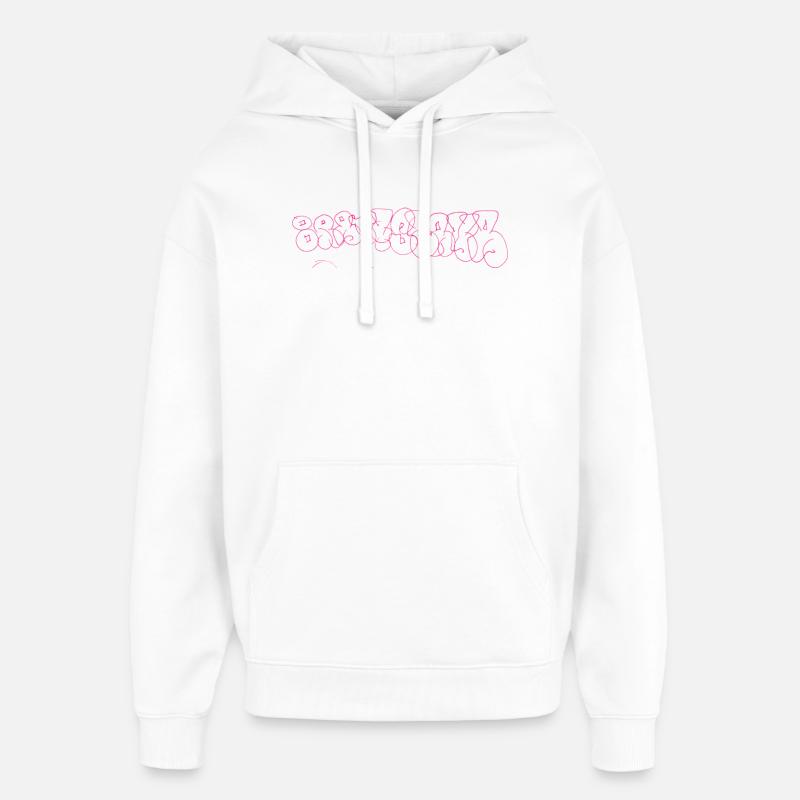 Bratislava Graffiti Souvenir - Sweat à capuche unisexe Stanley/Stella Oversized - blanc