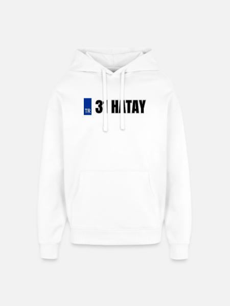 31 Hatay Kennzeichen | Türkisches Kennzeichen - Oversized Unisex Hoodie von Stanley/Stella - Weiß