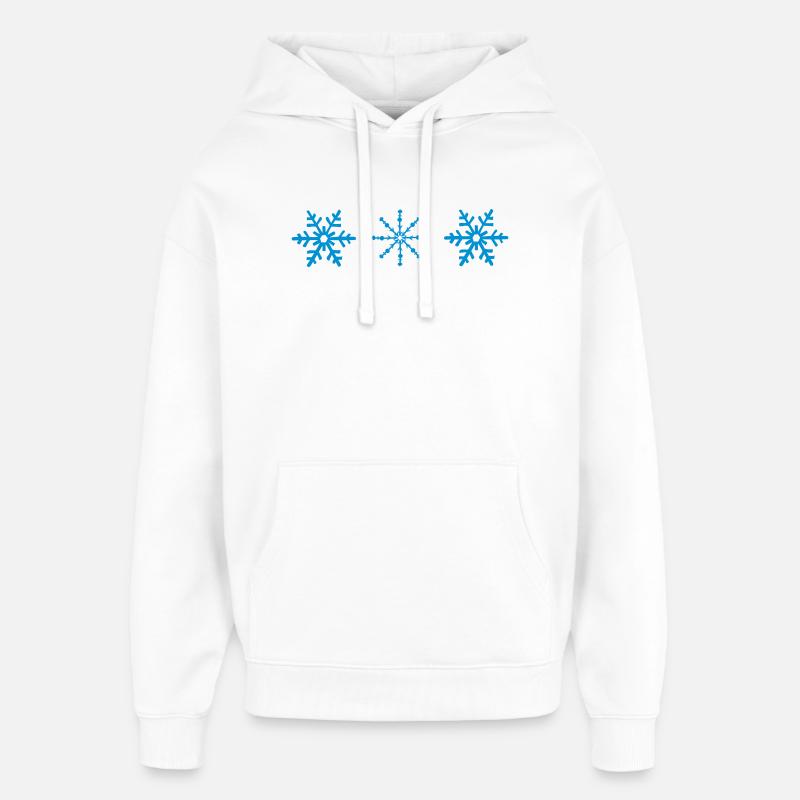 Neige - Sweat à capuche unisexe Stanley/Stella Oversized - blanc