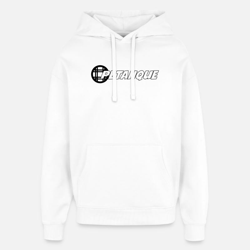 Pétanque - Sweat à capuche unisexe Stanley/Stella Oversized - blanc