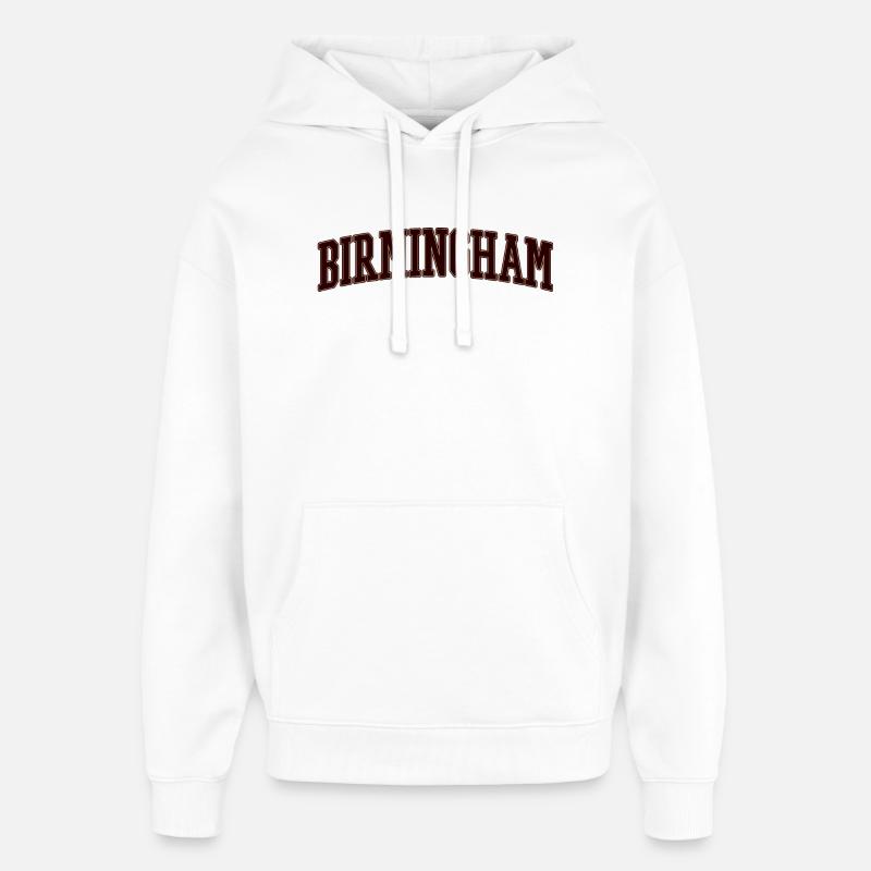 Birmingham Angleterre - Sweat à capuche unisexe Stanley/Stella Oversized - blanc