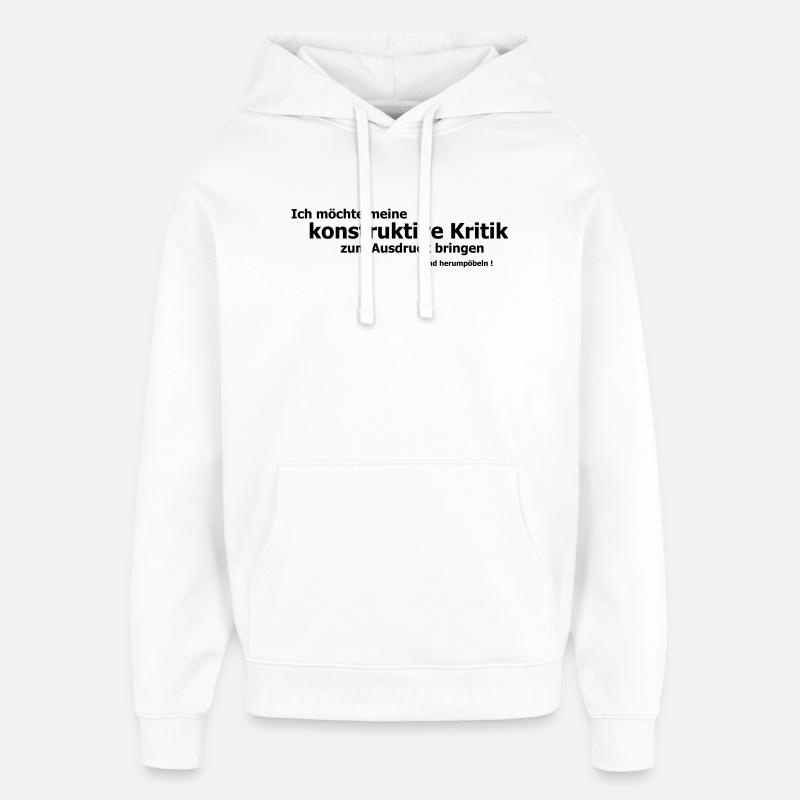 Poebling - Sweat à capuche unisexe Stanley/Stella Oversized - blanc