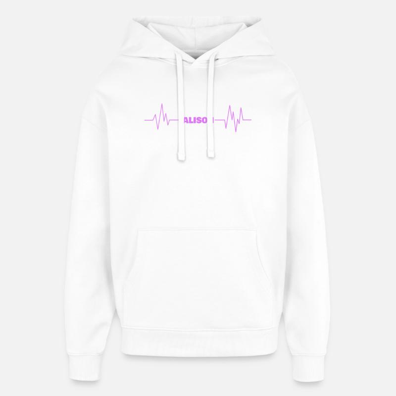 Alison - Sweat à capuche unisexe Stanley/Stella Oversized - blanc