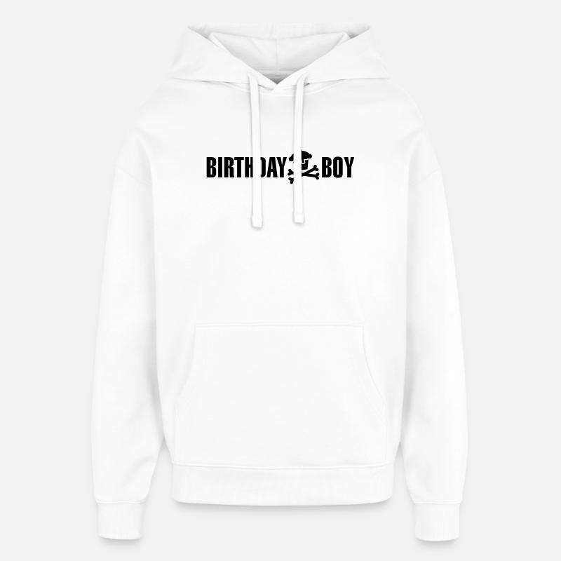 Garçon d'anniversaire - Sweat à capuche unisexe Stanley/Stella Oversized - blanc