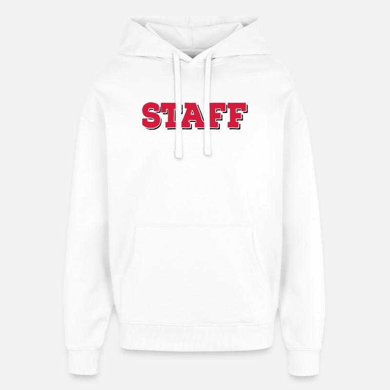 6254398 118120481 Staff - Sweat à capuche unisexe Stanley/Stella Oversized - blanc