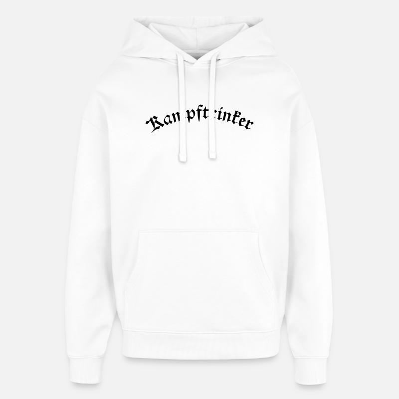 Kampftrinker - Sweat à capuche unisexe Stanley/Stella Oversized - blanc