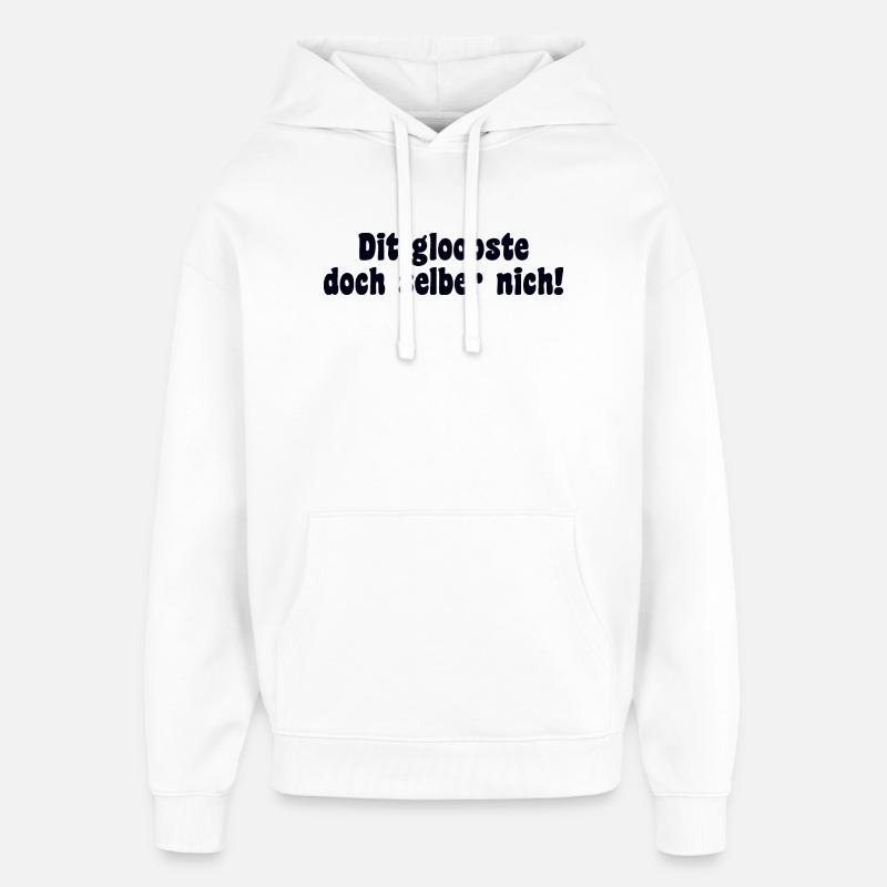 Berlin Spruch Dialekt Retro - Oversized Unisex Hoodie von Stanley/Stella - Weiß