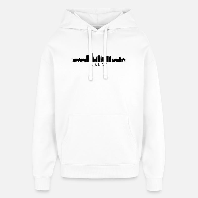 Skyline Nancy - Sweat à capuche unisexe Stanley/Stella Oversized - blanc