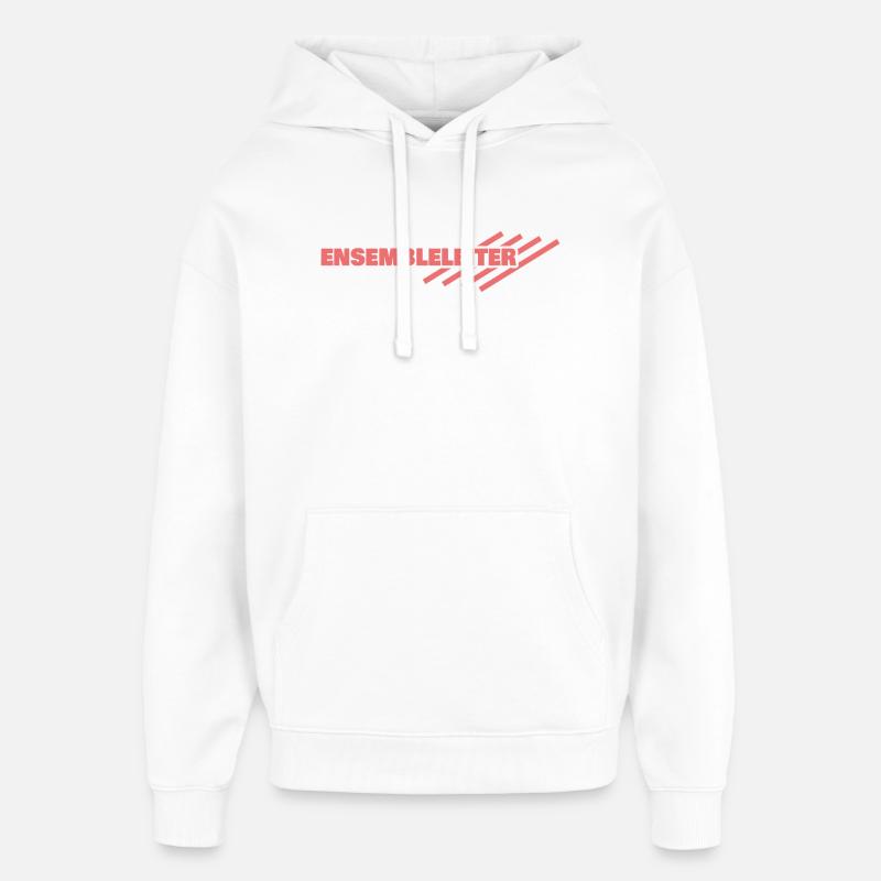 Gift for Ensemble Leader - Oversized Unisex Hoodie by Stanley/Stella - white