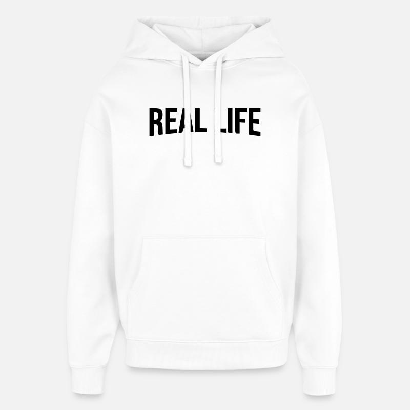 T-shirt parodique de streaming réel - Sweat à capuche unisexe Stanley/Stella Oversized - blanc