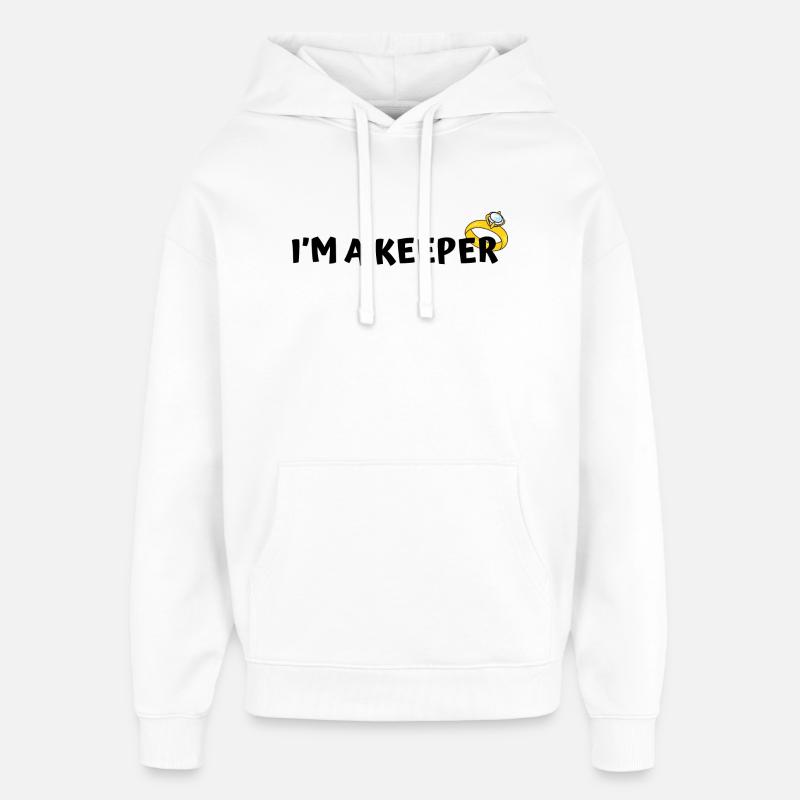 Engagement Design - Oversized Unisex Hoodie by Stanley/Stella - white