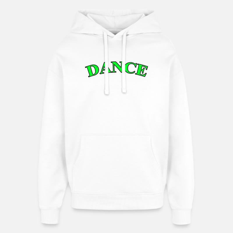Dansons - Vert - Sweat à capuche unisexe Stanley/Stella Oversized - blanc