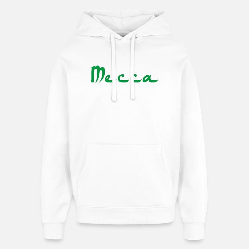 Mecque - Sweat à capuche unisexe Stanley/Stella Oversized - blanc