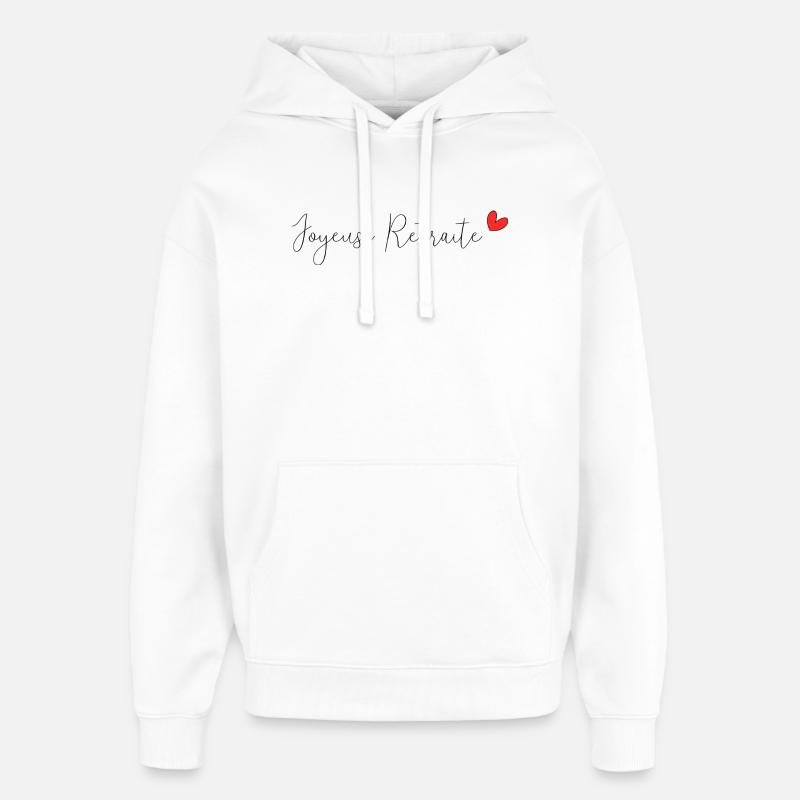 RUHESTAND. RUHESTAND. PENSIONIERT. RUHESTAND - Oversized Unisex Hoodie von Stanley/Stella - Weiß