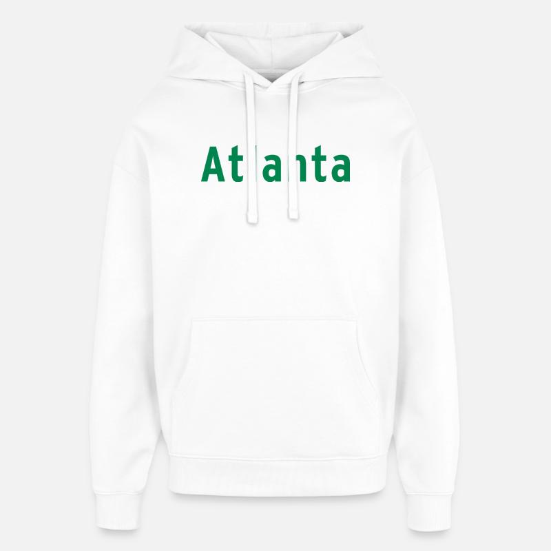 Atlanta - Sweat à capuche unisexe Stanley/Stella Oversized - blanc