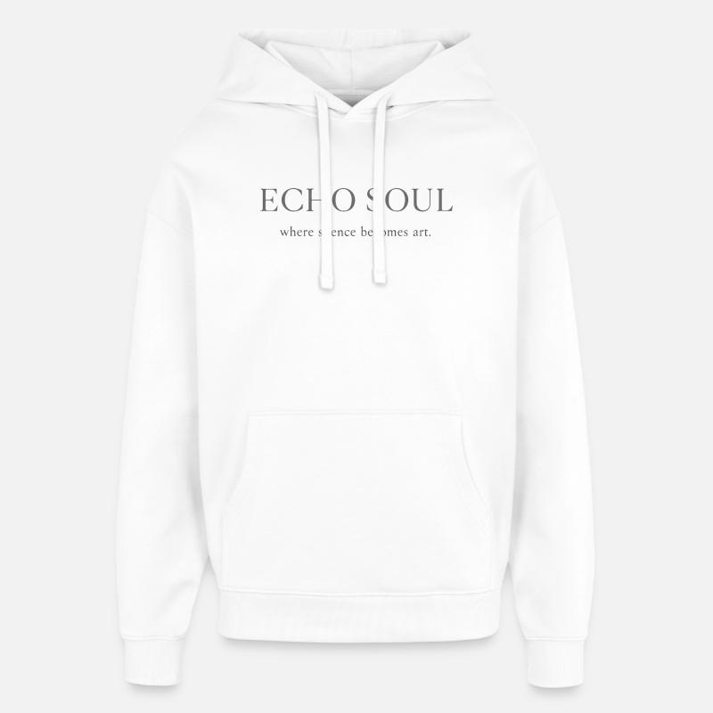 Âme d’Écho - Sweat à capuche unisexe Stanley/Stella Oversized - blanc