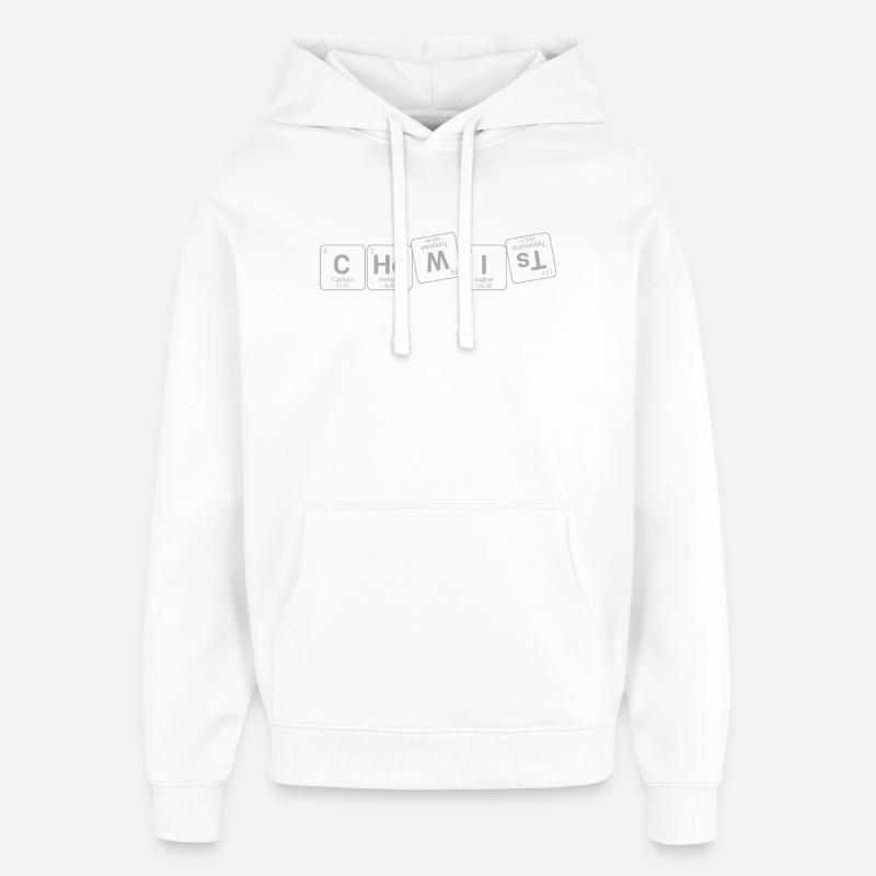 Chimiste - Sweat à capuche unisexe Stanley/Stella Oversized - blanc