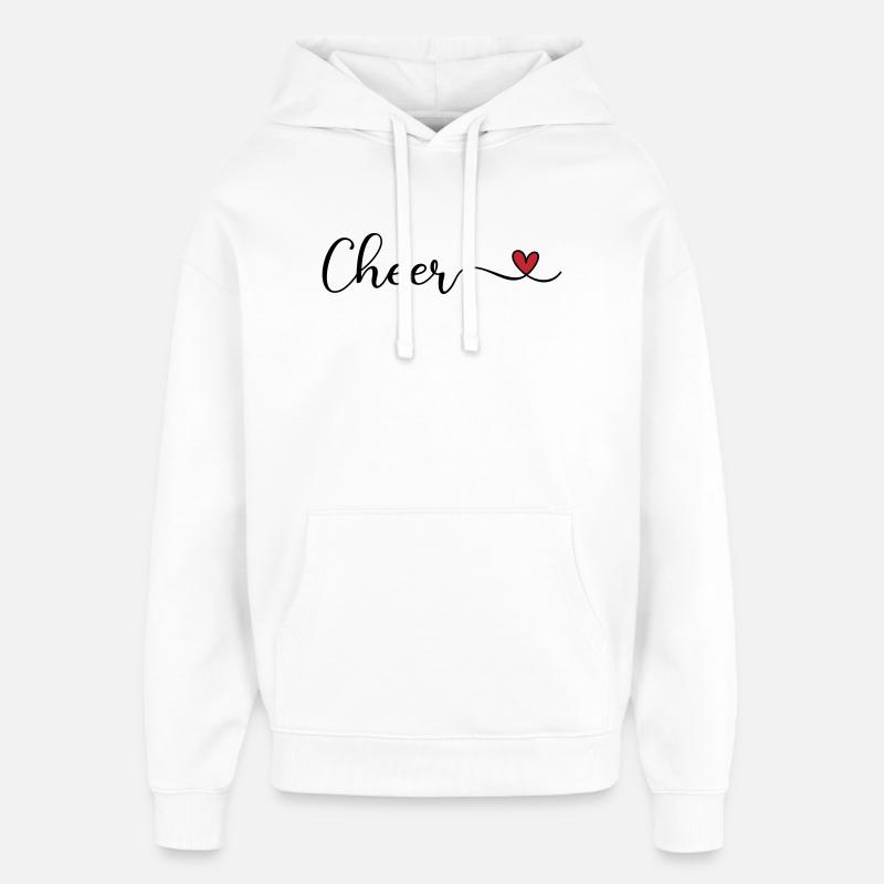 Cheer - Oversized Unisex Hoodie by Stanley/Stella - white