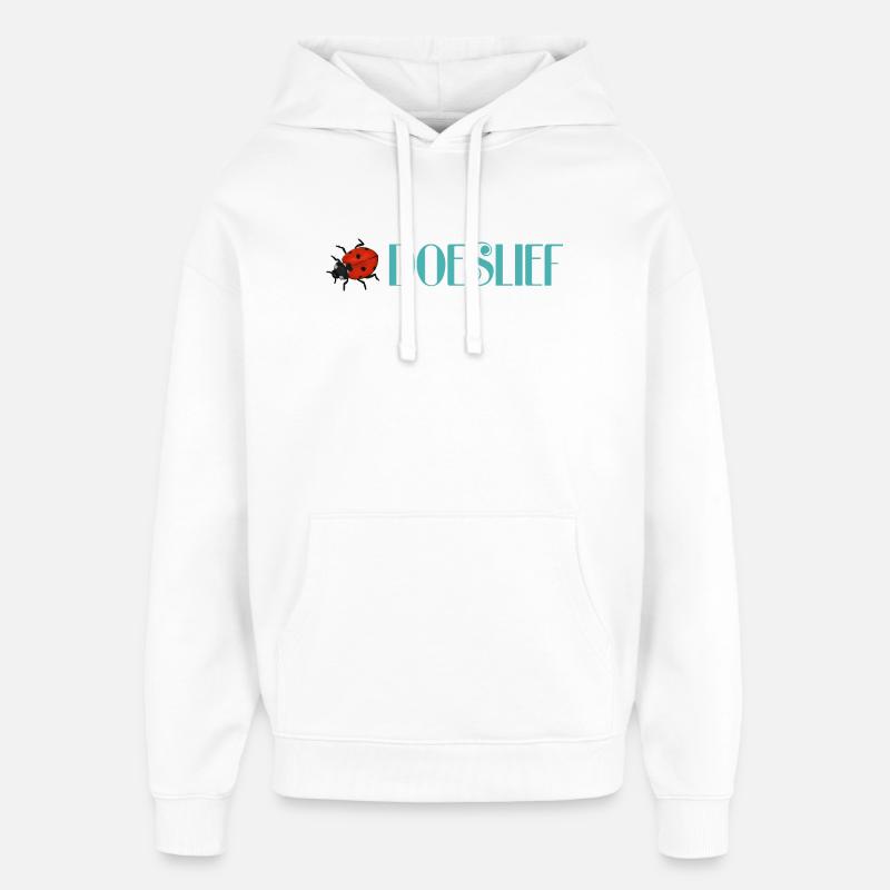 Süßer Marienkäfer Schwarze Punkte - Oversized Unisex Hoodie von Stanley/Stella - Weiß
