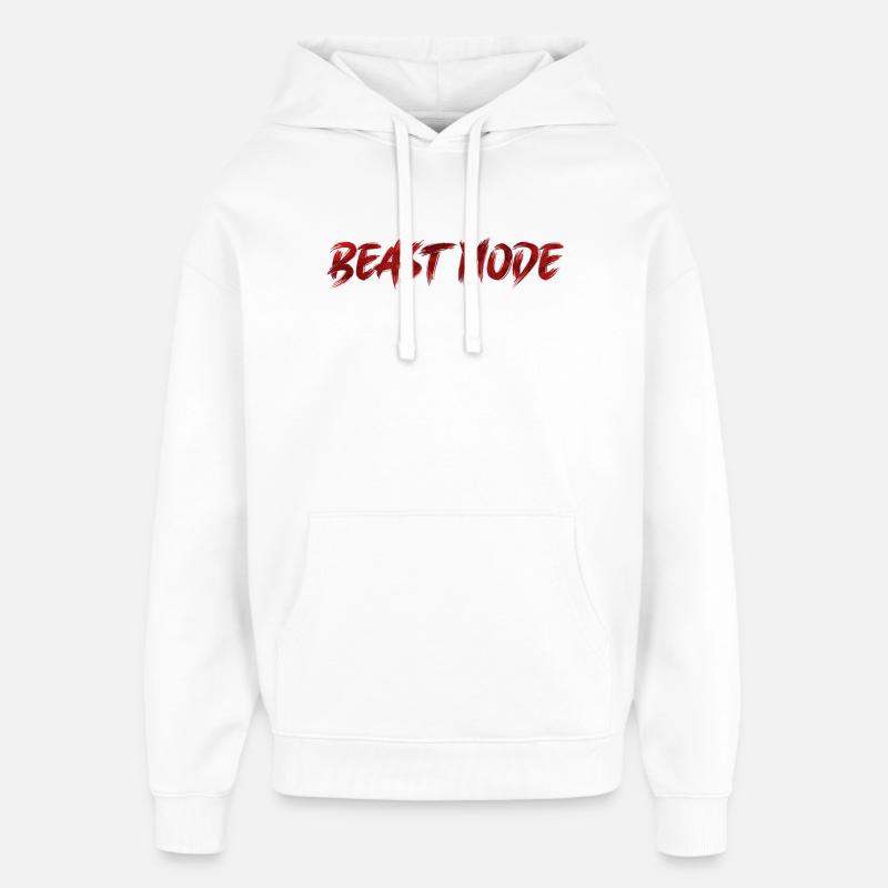 Mode bête! - Sweat à capuche unisexe Stanley/Stella Oversized - blanc