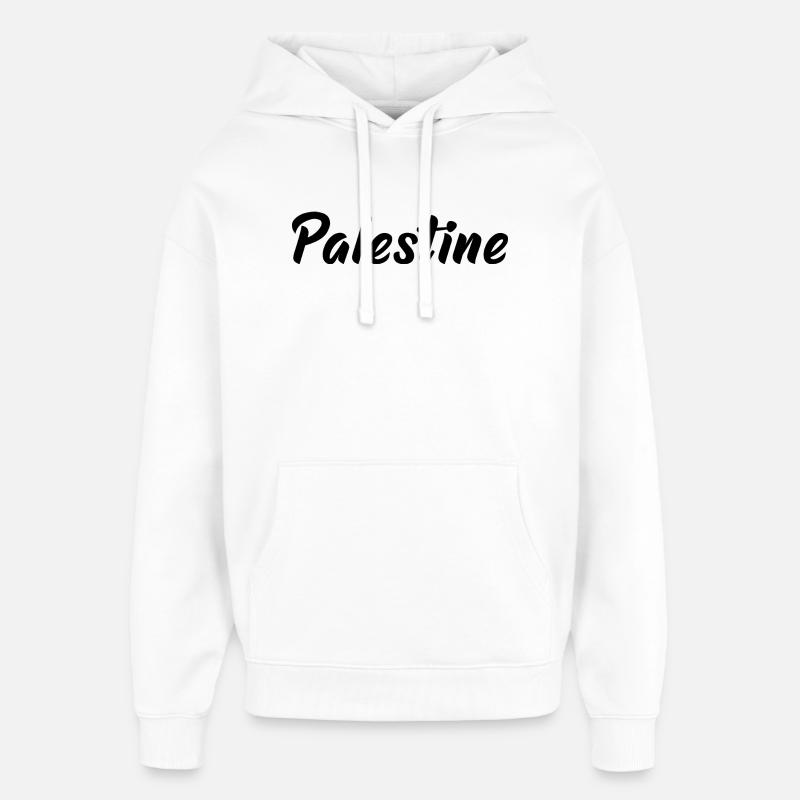 Palestine - Sweat à capuche unisexe Stanley/Stella Oversized - blanc