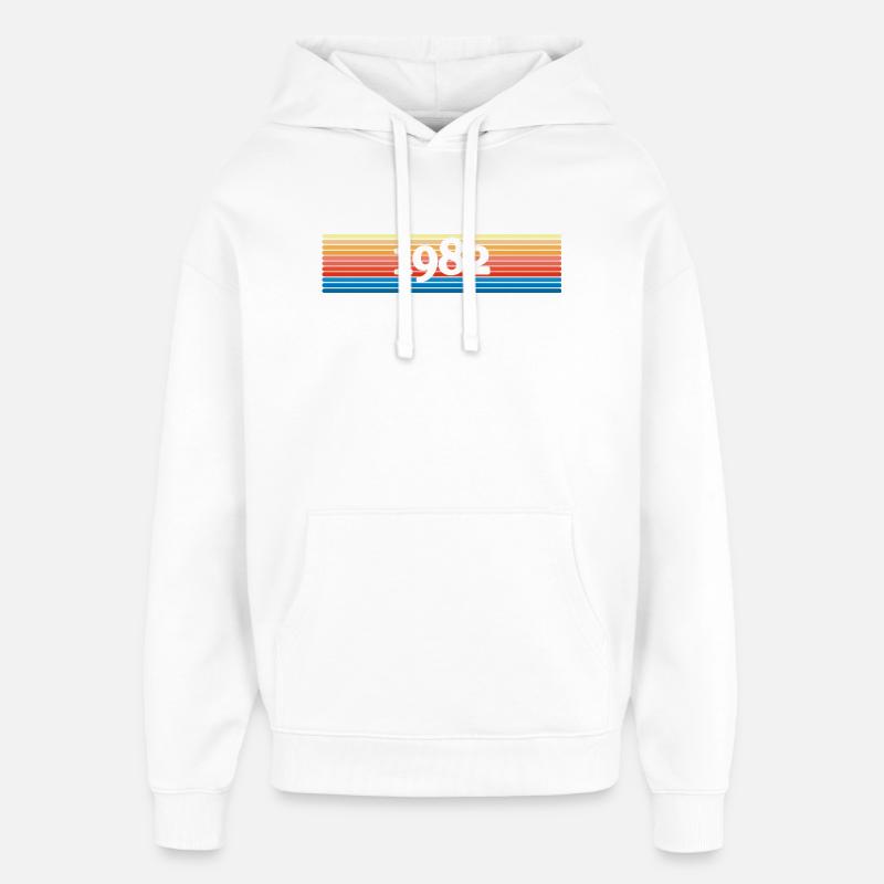 1982 - Sweat à capuche unisexe Stanley/Stella Oversized - blanc