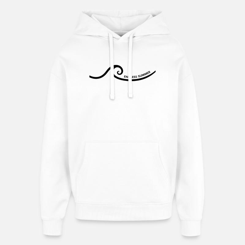 L’été sans fin - Sweat à capuche unisexe Stanley/Stella Oversized - blanc