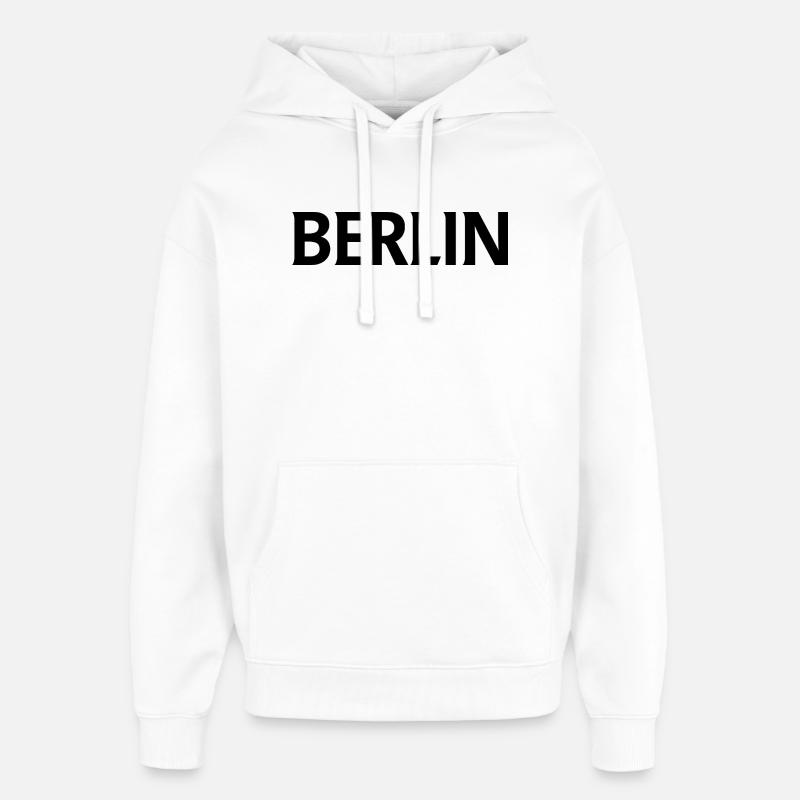 Berlin - Sweat à capuche unisexe Stanley/Stella Oversized - blanc