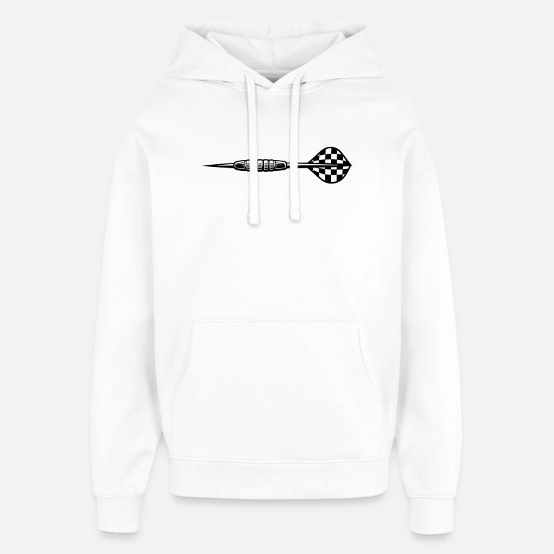 Lancer de fléchettes - Sweat à capuche unisexe Stanley/Stella Oversized - blanc