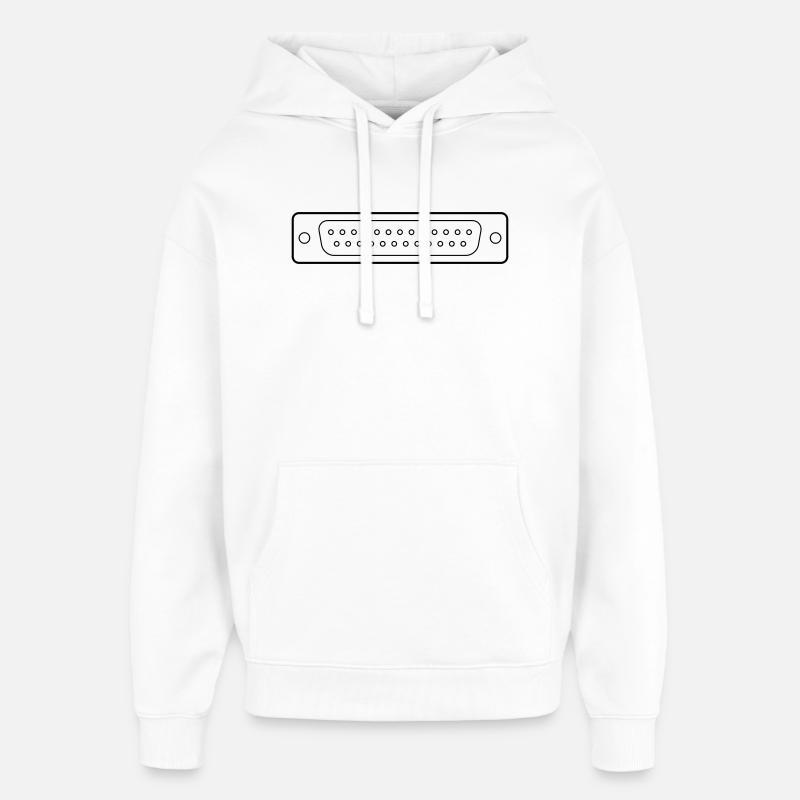 DB 25 Connector Parallel, Drucker - Oversized Unisex Hoodie von Stanley/Stella - Weiß