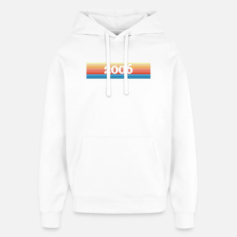Regenbogen 2006 - Oversized Unisex Hoodie von Stanley/Stella - Weiß