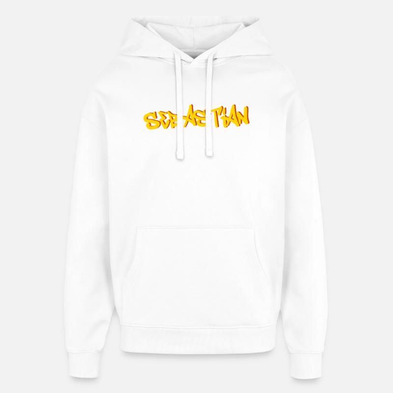 Sebastian - Sweat à capuche unisexe Stanley/Stella Oversized - blanc