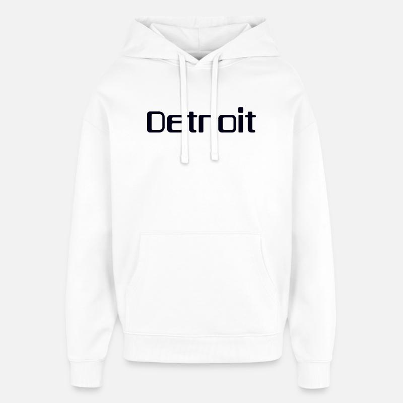 DETROIT - Sweat à capuche unisexe Stanley/Stella Oversized - blanc