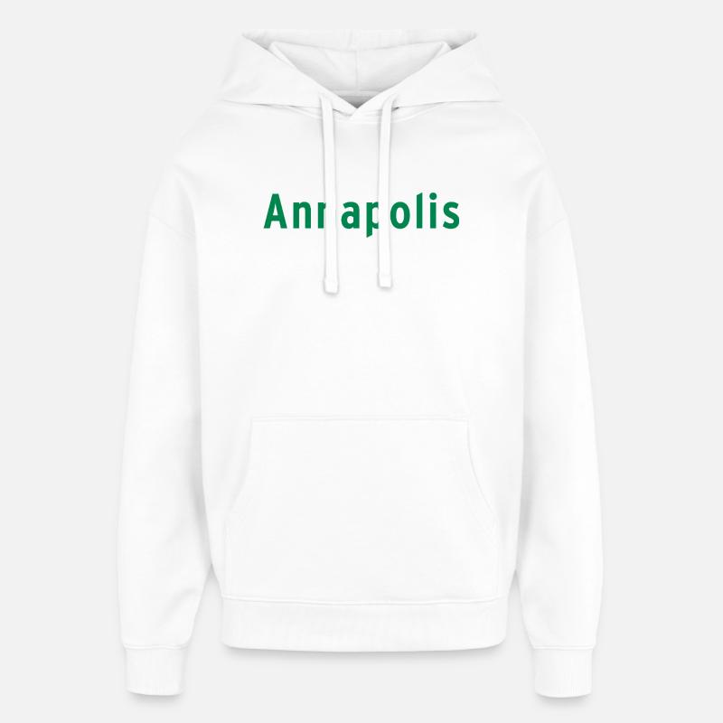 Annapolis - Sweat à capuche unisexe Stanley/Stella Oversized - blanc