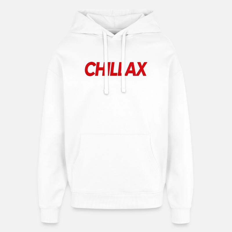 Chillax - Sweat à capuche unisexe Stanley/Stella Oversized - blanc