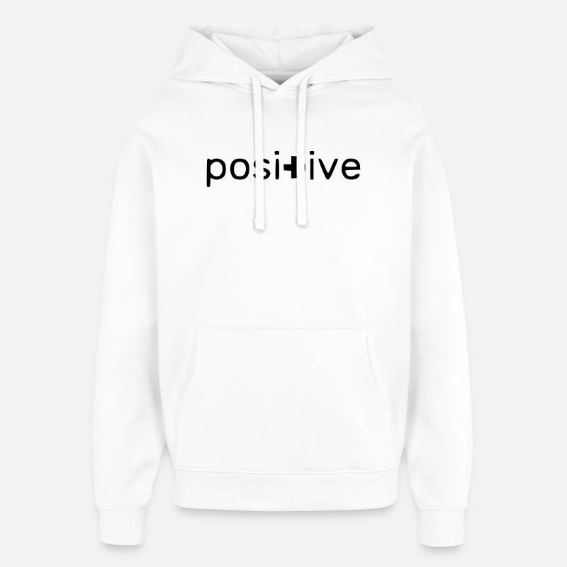 Positif - Sweat à capuche unisexe Stanley/Stella Oversized - blanc