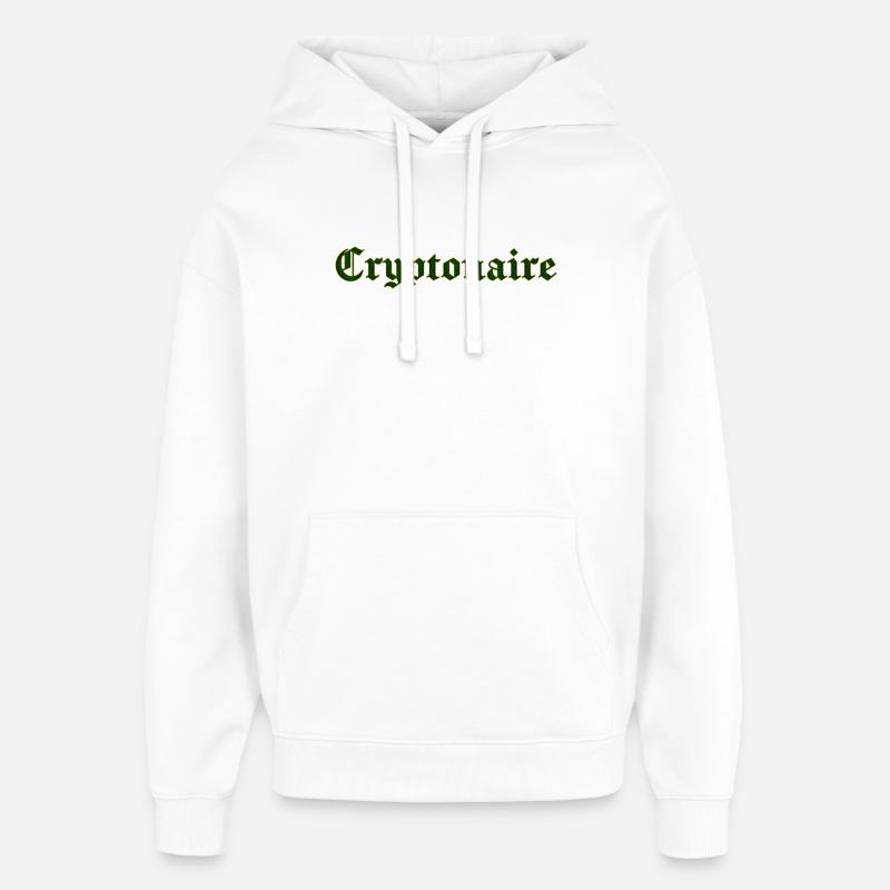 Cryptonaire - Sweat à capuche unisexe Stanley/Stella Oversized - blanc