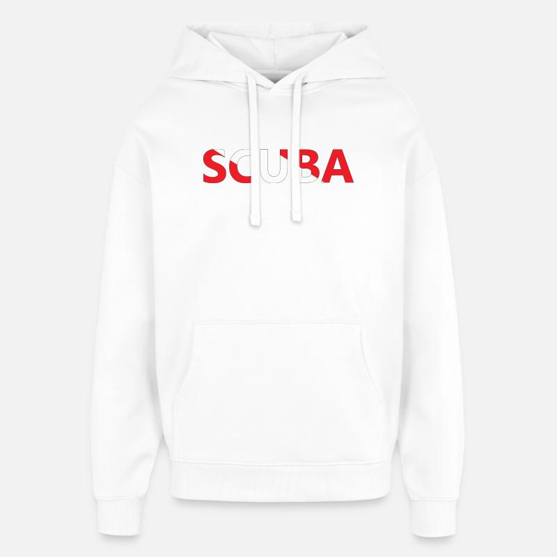 Plongeur - Sweat à capuche unisexe Stanley/Stella Oversized - blanc