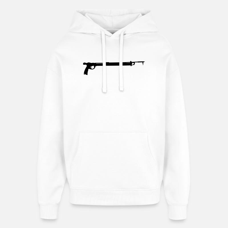 Harpune - Oversized Unisex Hoodie von Stanley/Stella - Weiß
