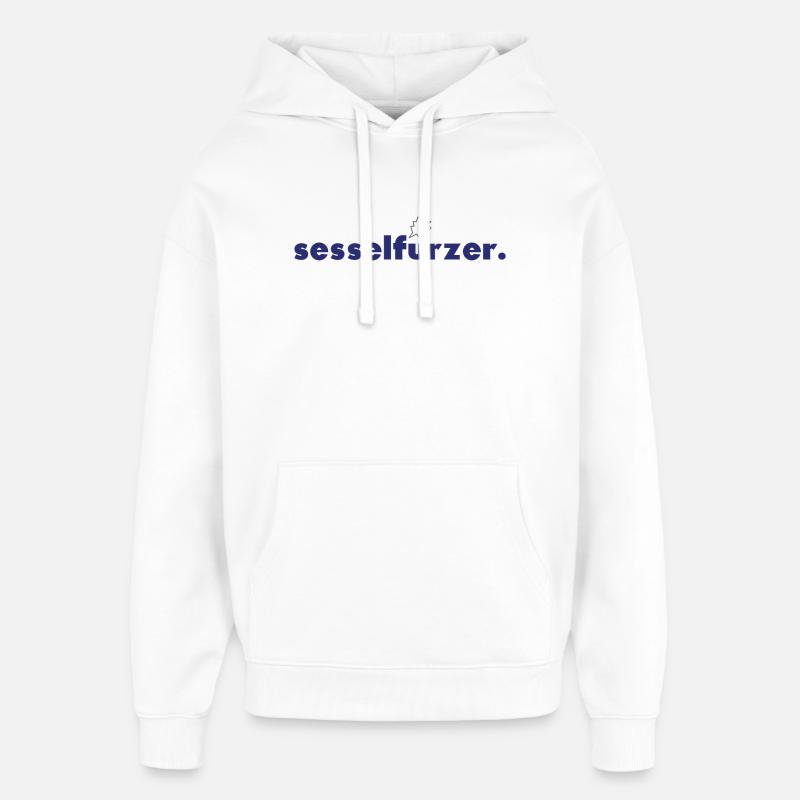 gratte-papier. - Sweat à capuche unisexe Stanley/Stella Oversized - blanc