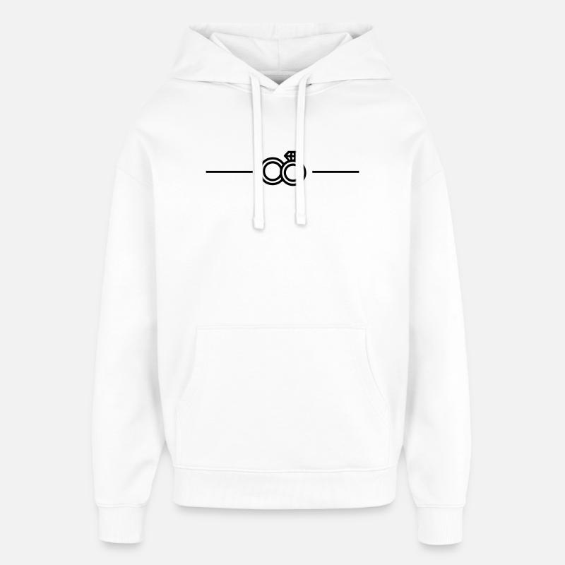 Alliances - Sweat à capuche unisexe Stanley/Stella Oversized - blanc